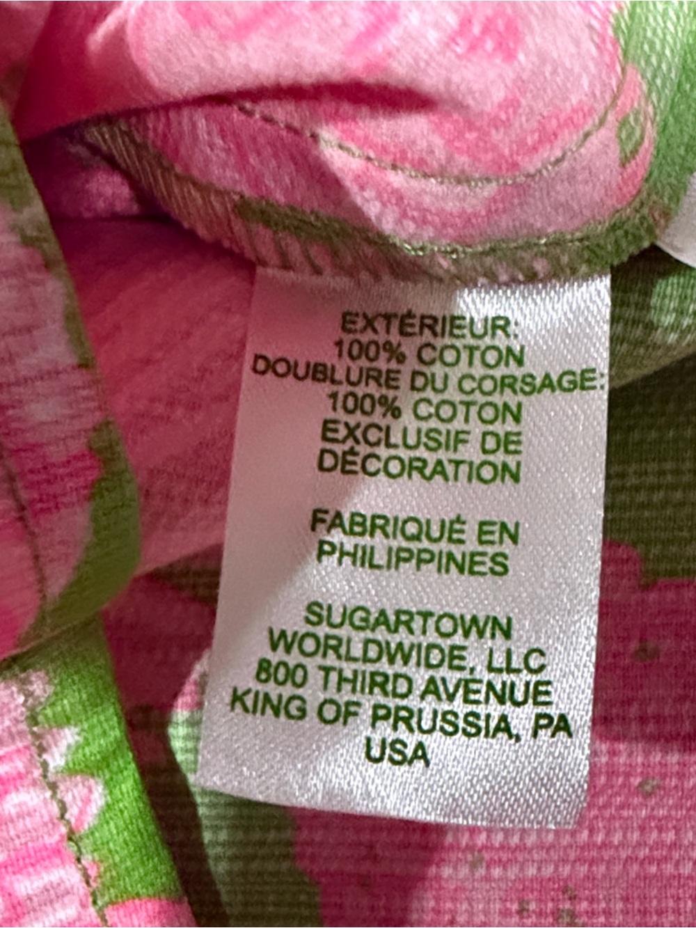 Lilly Pulitzer Sadie Maxi Romper green and pink floral maxi dress with white - Picture 6 of 7